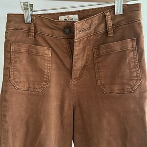 High waist cropped wide leg marine layer jeans